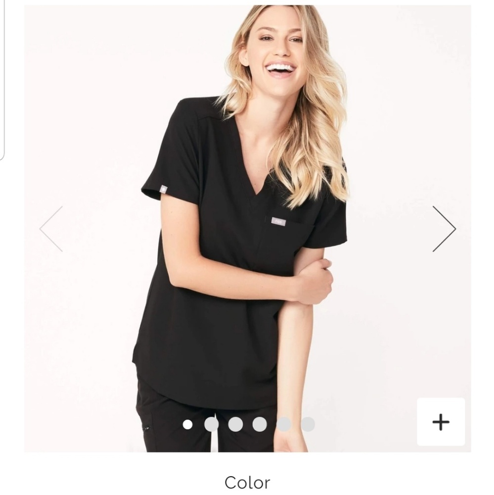 Petite Figs scrub set XXS **BLACK***